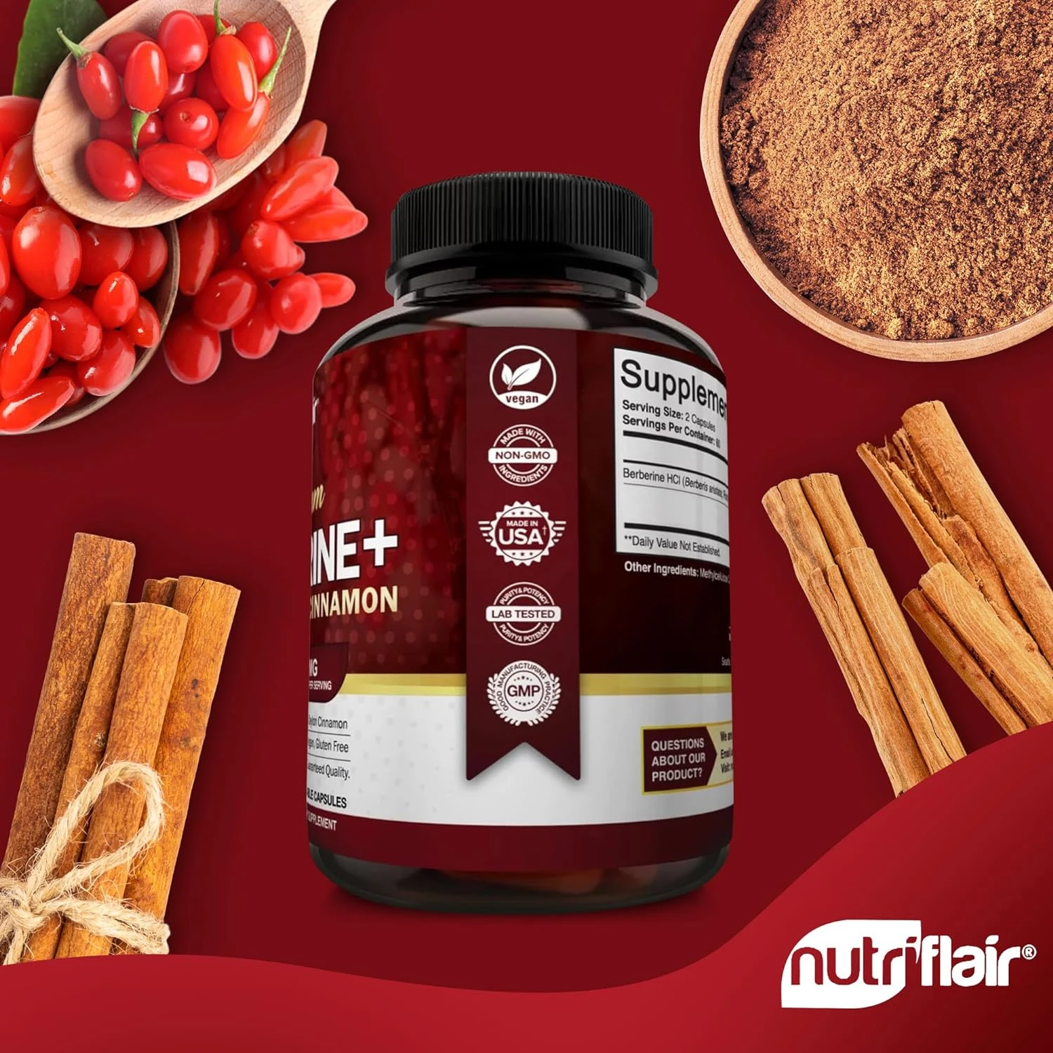 Berberine Hcl Capsule - Premium Berberine HCL - Supporta il