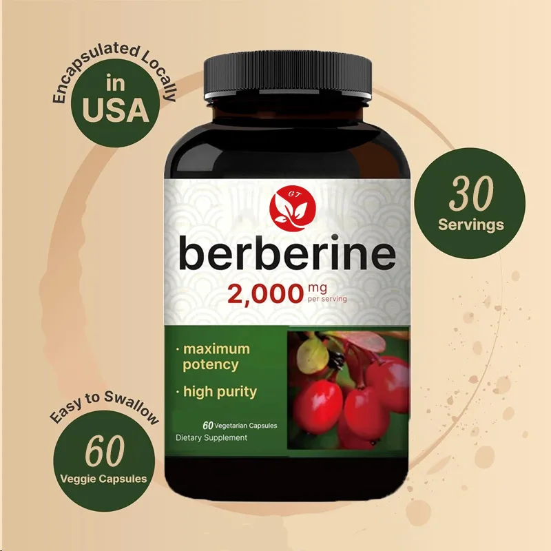 Berberine Hcl Capsule - Integratore Berberine 60 capsule vegetariane, 97%