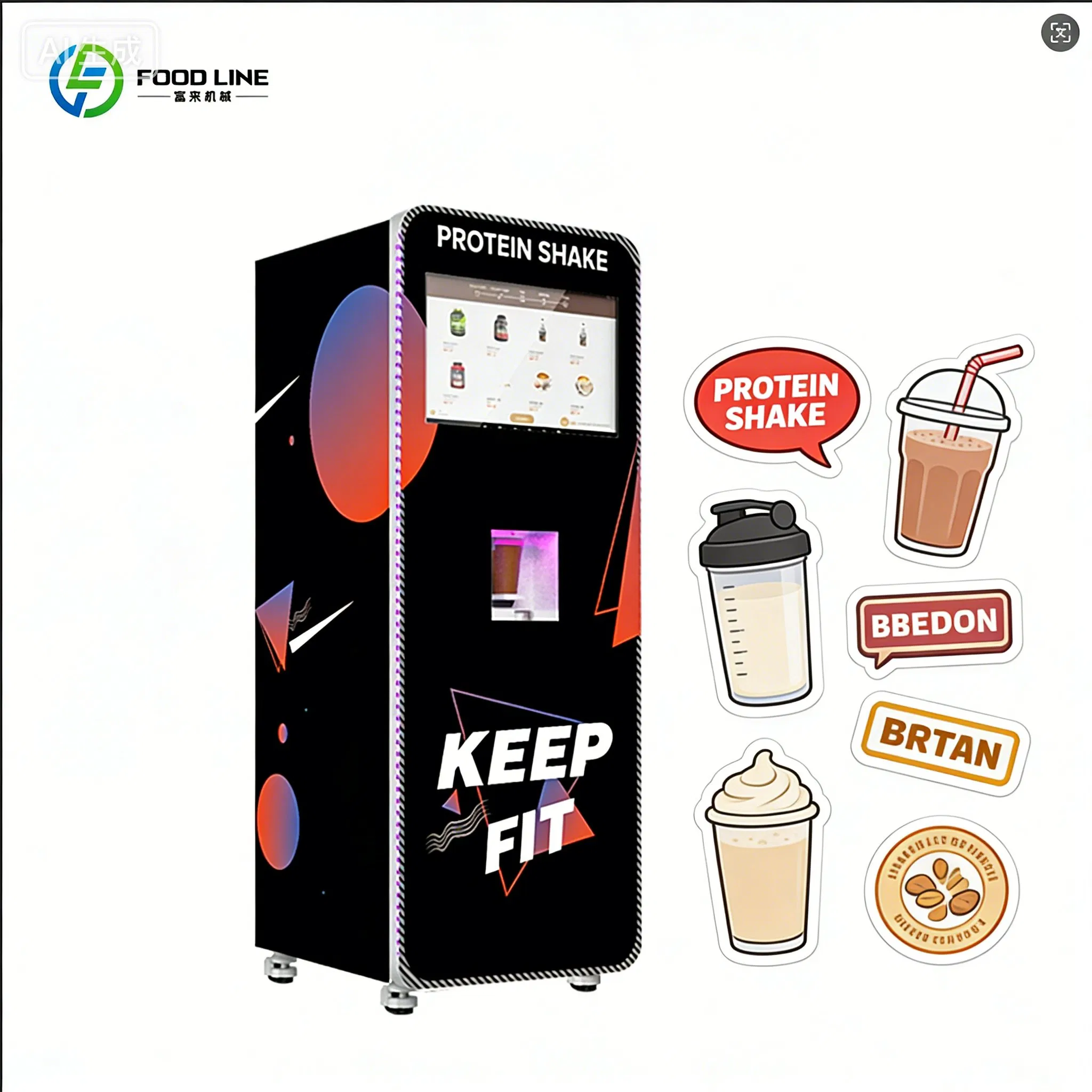 Nutrition Fitness Equipment - Distributore Automatico di Bevande Proteiche Completamente