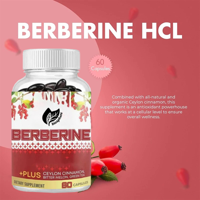 Berberine HCL 1200 mg, contene - Berberine Hcl Capsule recensione e prezzo