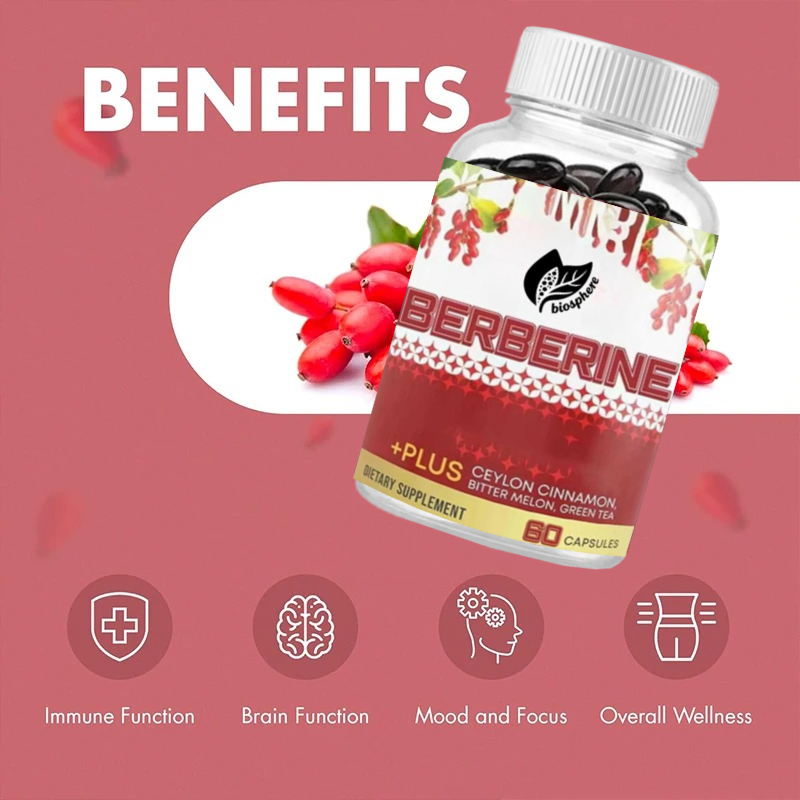 Berberine HCL 1200 mg, contene - Berberine Hcl Capsule recensione e prezzo