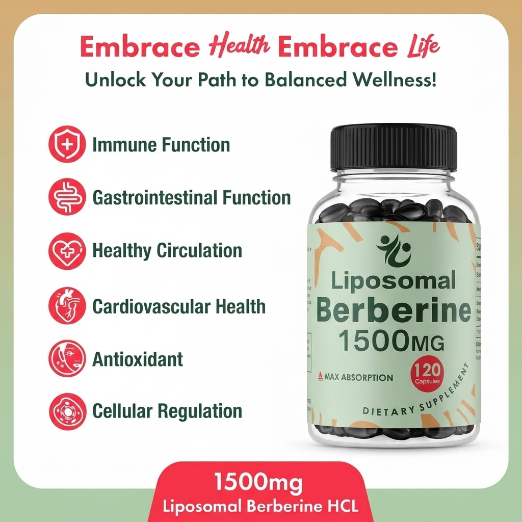 Berberina HCL Liposomiale - 15 - Berberine Hcl Capsule recensione e prezzo
