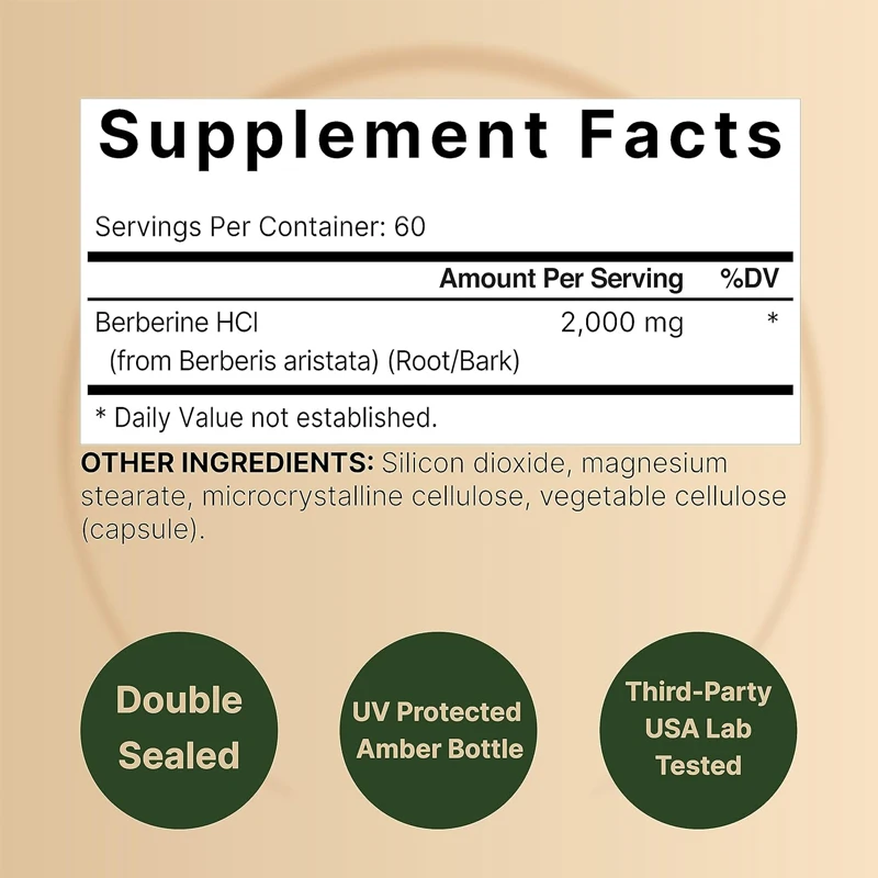 Integratore di Berberina |   6 - Berberine Hcl Capsule recensione e prezzo