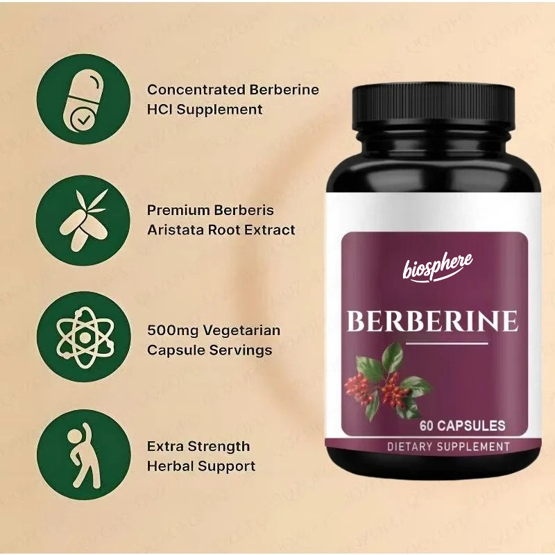 Berberine Supplemento-60 capsu - Berberine Hcl Capsule recensione e prezzo